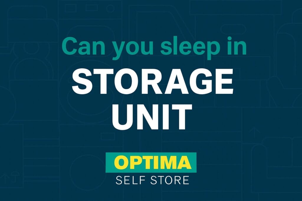 sleeping in a shipping container